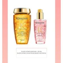 Elixir Ultime Le Bain 250 ml Parlaklık Şampuanı + Elixir Ultime Lhuile Rose 100 ml Bakım Yağı