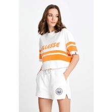 Ellesse EF137-OF Kırık Beyaz Kadın Bisiklet Yaka T-Shirt