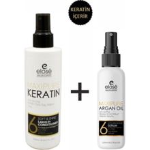 Elose Keratin 250 ml Saç Bakım Sütü + 125 ml Argan Saç Serumu