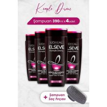 Elseve 4x390 ml Komple Direnç Dökülme Karşıtı Şampuan+ Şampuan Fırçası
