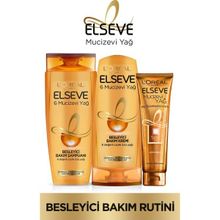 Elseve 6 Mucizevi Yağ 450 ml Şampuan + 360 ml Saç Kremi + 150 ml Saç Güzelleştirici Krem