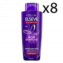 Elseve Color Vive Turunculaşma Karşıtı 8x200 ml Mor Şampuan