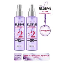 Elseve Hydra Hyaluronic Nem ile Dolgunlaştıran 2x150 ml Saç Bakım Serumu