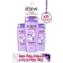 Elseve Hydra Hyaluronik 3x390 ml Şampuan