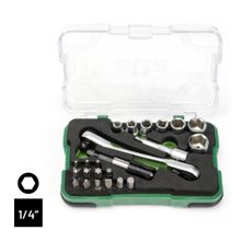 Elta 14000005079 1/4 Cırcır Lokma Anahtar ve 23 Parça Bits Set