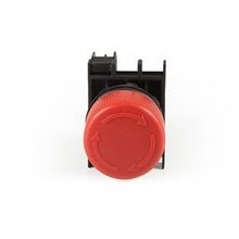 Emas B200E30 B Serisi Plastik 1NC Acil Stop 30 mm Çevirmeli Kırmızı 22 mm Buton