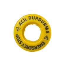 Emas BET60LED1 60 mm Acil Stop 24V AC/DC Plastik Ledli Tr-İng Kumanda Butonu