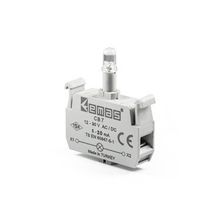Emas CB7 12-30V AC/DC Ledli Mavi Sinyal Blok Butonu