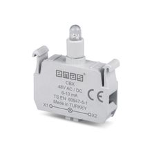 Emas CBX 48V AC/DC Kırmızı Ledli Sinyal Blok Butonluk