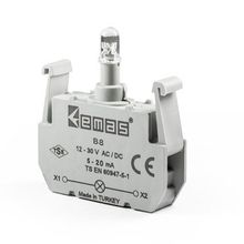 Emas Sarı 12-30 V AC DC B8 Ledli Sinyal Blok