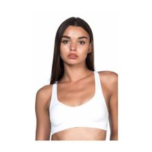Emay 4025 Seamless Pedli Sporcu Beyaz Toparlayıcı Kadın Büstiyer