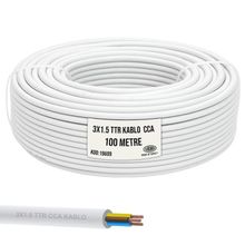 Emba Bilişim CL-19609 3 x 1.5 cm 100 m Beyaz Ttr Kablo
