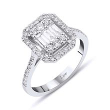 Emel Diamond 0.72 ct Pırlanta Baget Yüzük