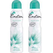 Emotion Aqua Kiss 2x150 ML Kadın Sprey Deodorant