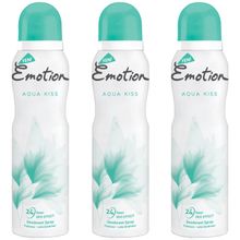 Emotion Aqua Kiss 3x150 ML Kadın Deodorant