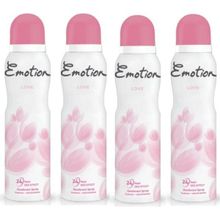 Emotion Love 4x150 ml Kadın Deodorant