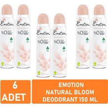 Emotion Natural Bloom Kadın 6x150 ml Deodorant Sprey