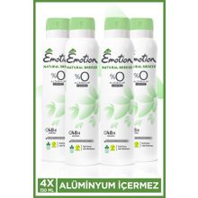 Emotion Natural Breeze 4x150 ml Kadın Sprey Deodorant