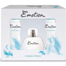 Emotion Ocean Fresh EDT 50 ml Kadın Parfümü+2x150 ml Deodorant