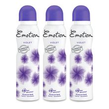 Emotion Violet 150 ML x 3 Kadın Deodorant