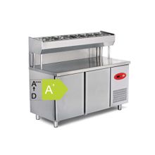 Empero EMP.150.80.01-PSY A+ 300 Lt Çift Kapılı Pizza ve Salata Hazırlık Buzdolabı