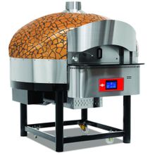 Empero EMP.SPO.02-D-GB-LPG Dijital Gazlı Döner Taban 9 Pizza Kapasiteli Altın Siyah Lpgli Pizza Fırını