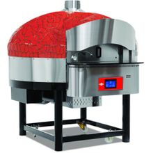 Empero EMP.SPO.02-D-RB-LPG Dijital Gazlı Döner Taban 9 Pizza Kapasiteli Kırmızı Siyah Lpgli Pizza Fırını