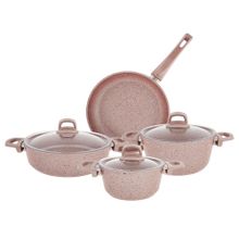 Emsan 600.15.01.1456 Premium-s Pro Gold Pink 7 Parça Granit Tencere Seti