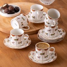 Emsan Atlıkarınca 80 ml 6 Kişilik Kahve Fincan Takımı