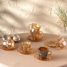 Emsan Hatrı Var Amber 80 ML 6'lı Kahve Fincanı Takımı