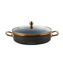 Emsan Troy Siyah 20 cm Kapaklı Sahan