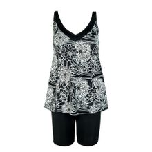 Endeep Kadın Çiçek Desenli Tankini Takımı