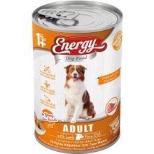 Energy Kuzu Etli Yetişkin 5x415 gr Islak Köpek Maması Konserve