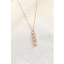 Enesstore 925 Ayar Suyolu Rose Gold Gümüş Kolye