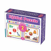 Enfal Oyuncak Eğitici Çark Puzzle Sayılar Ve Meslekler