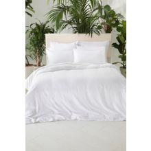 English Home Crystal Ipeksi Twill Beyaz King Size Nevresim Takımı