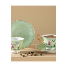 English Home Vanilla New Açık Yeşil 2 Kişilik 90 ML Kahve Fincan Takımı