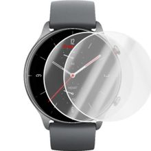 Engo Amazfit GTR 2E 47 mm Tam Kaplama TPU Film 2 Adet Ekran Koruyucu