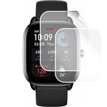 Engo Amazfit GTS 4 Mini Tam Kaplama Şeffaf TPU Film 2 Adet Ekran Koruyucu