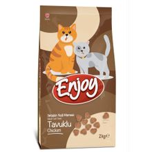 Enjoy 2 kg Yetişkin Kediler İçin Tavuklu Tam ve Dengeli Kuru Kedi Maması