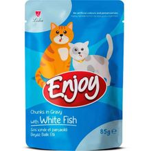 Enjoy Pouch Balıklı 85 gr Yetişkin Yaş Kedi Maması