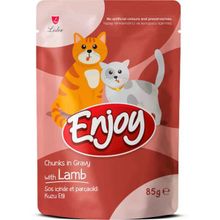 Enjoy Pouch Kuzulu 85 gr Yetişkin Yaş Kedi Maması
