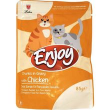 Enjoy Pouch Tavuklu 85 gr Yetişkin Yaş Kedi Maması