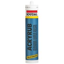 Ennalbur Soudal Acryrub Silikonize Mastik 310 ml Siyah Akrilik Silikon
