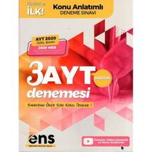 Ens Yayıncılık AYT Sayısal Destek 3'lü Özel Konu Anlatımlı Deneme