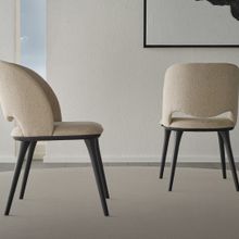 Enza Home 19501 Parma Keten Dokulu Kumaş Bej Sandalye