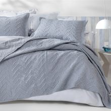 Enza Home ENZ1580695 Curly İndigo Çift Kişilik Yatak Örtüsü