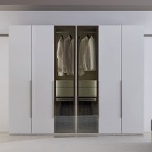 Enza Home Legato 6 Kapaklı Akordeon Beyaz Gardrop