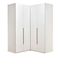 Enza Home Legato Akordeon Köşe Beyaz Gardrop