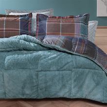 Enza Home Mosi Indigo Triola Çift Kişilik Nevresim Takımı